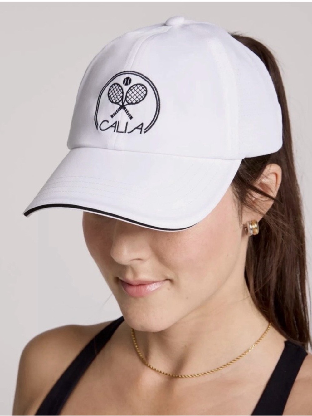 CALIA Ponytail Cap OSFM White
Tennis/Pickleball Hat Women NEW 1940